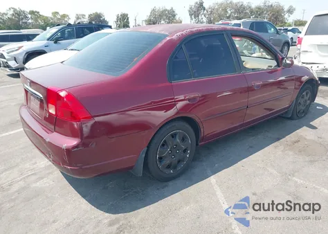 2002 Honda Civic Ex из США, поврежденный, VIN 2HGES26712H510308